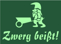 Zwerg bei�t
