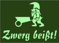 Zwerg bei�t